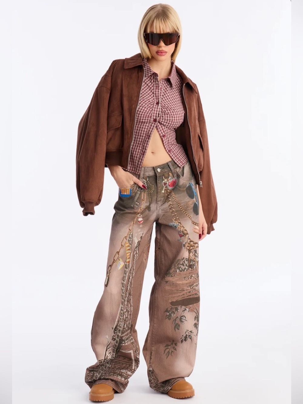 Parisian Dreams Printed Jeans